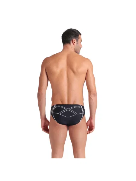 Kąpielówki Arena Graphic Swim Briefs białe