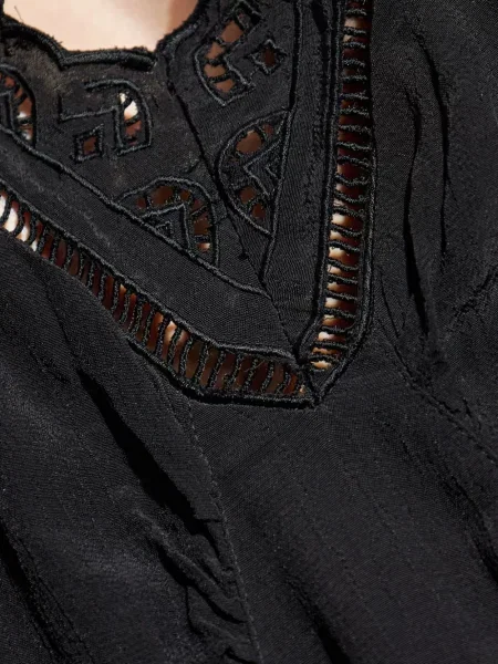 Rochie Isabel Marant din dantelă negru
