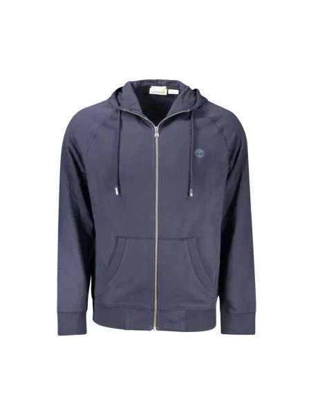 Sweter Timberland z długim rękawem z kapturem klasyczny niebieski