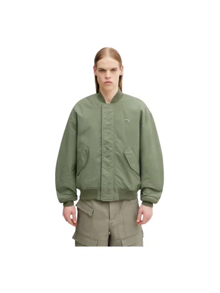 Kurtka bomber Lacoste zielony