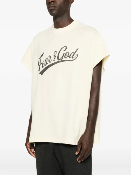 Μπλούζα Fear Of God Essentials με σχέδιο κίτρινο