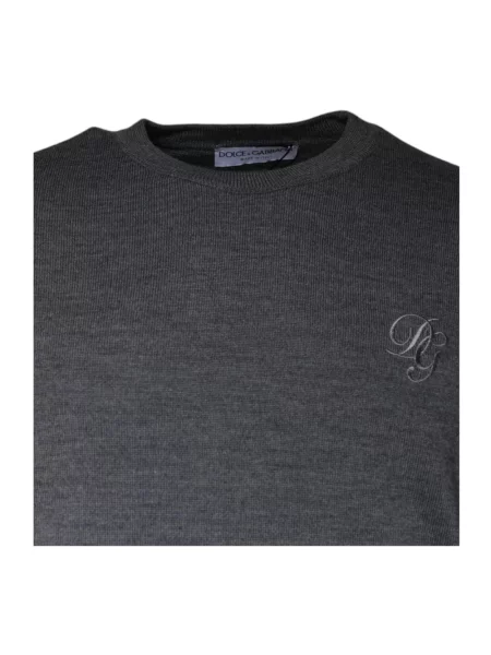 Sweter Dolce And Gabbana wełniany szary