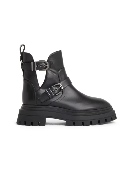 Botki Stuart Weitzman skórzane czarne