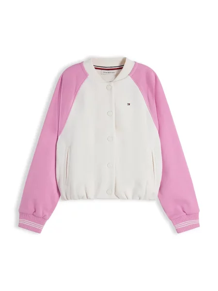 Tommy Hilfiger geacă varsity pentru copii alb