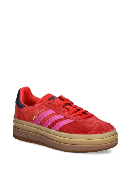 Sneakersy Adidas Gazelle zamszowe na platformie do biegania zielone | Shopsy