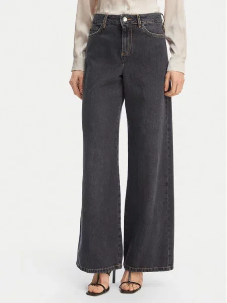 Marella Džinsai Emme by Marella Drago Wide Leg juoda