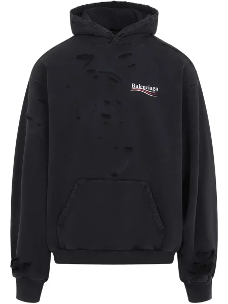 Bluza z kapturem Balenciaga czarna