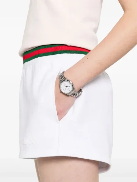 Pantaloni scurți Gucci din jerseu alb