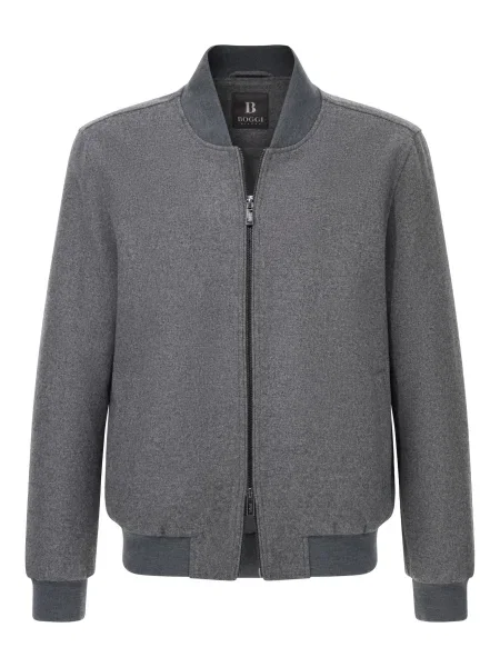 Boggi Milano Přechodná bunda B Sustainable melír šedý