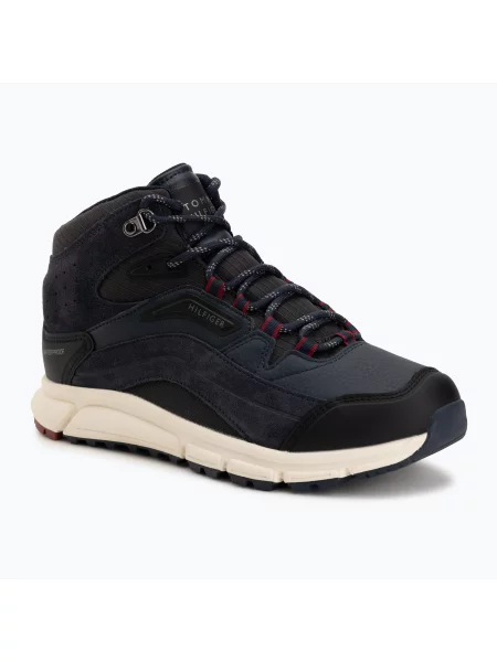 Încălțăminte pentru bărbați Tommy Hilfiger Mix Chuk Waterproof navy blue albastru