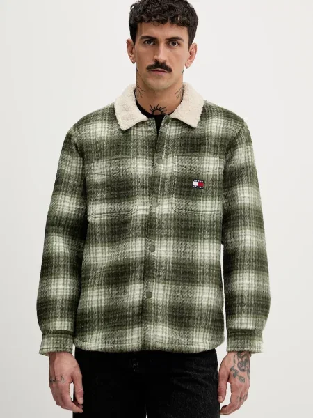 Яке тип риза Tommy Jeans зелено