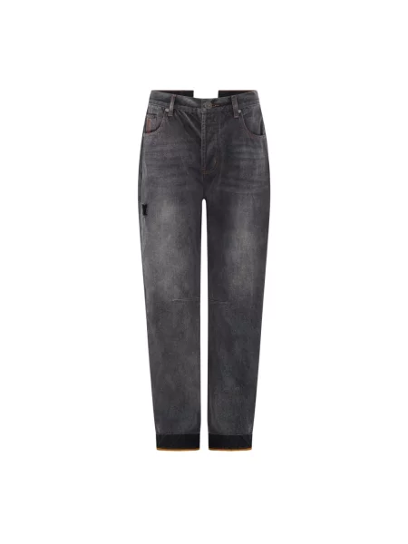 Talia boyfriendy One Teaspoon z niską talią szare