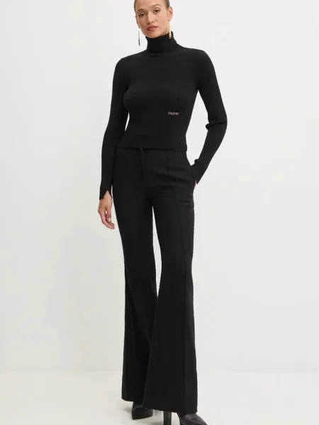 Вовняний светр Patou гольф чорний