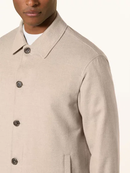 Paul & Shark Oboustranná Kabát Z Kašmíru béžová