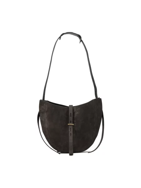 Torebka hobo Minobossi skórzana brązowa