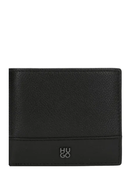 HUGO portofel de piele negru