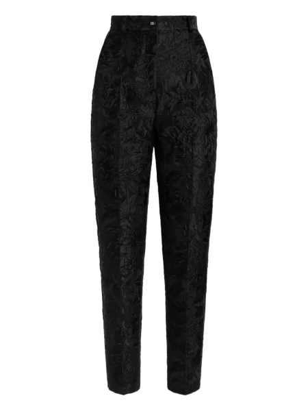 Pantaloni Dolce & Gabbana din jacard negru