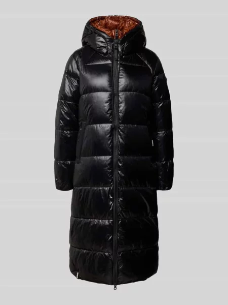 Płaszcz pikowany z kapturem model ‘NASHI’ Khujo czarny