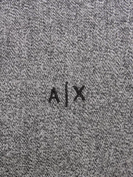Классическая ошейниковый рубашка Armani Exchange серая