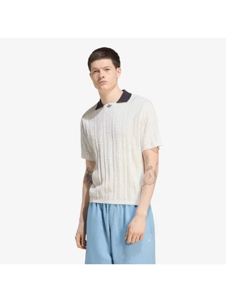 Koszulka adidas Cable Knit Football Jersey Cloud White M biała