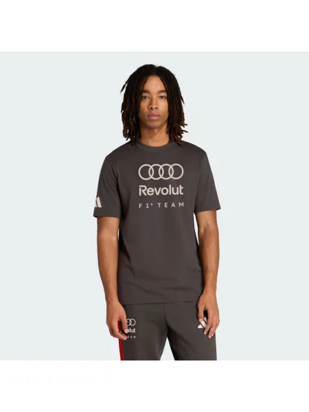 KOSZULKA Z GRAFIKĄ AUDI REVOLUT F1 TEAM DNA czarna