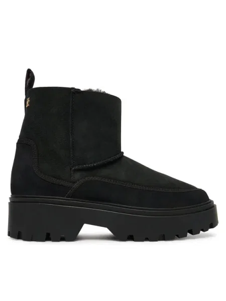 Tommy Hilfiger Cizme de zăpadă Real Shearling Pullon negru