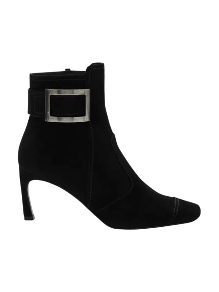 Botki Roger Vivier na wysokim obcasie czarne
