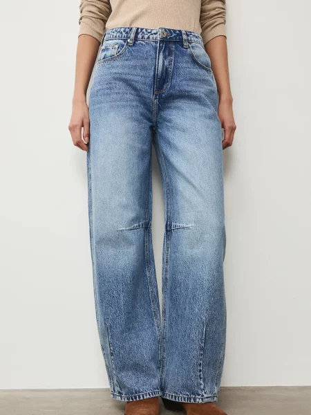 Medicine jeansy slouchy niebieskie