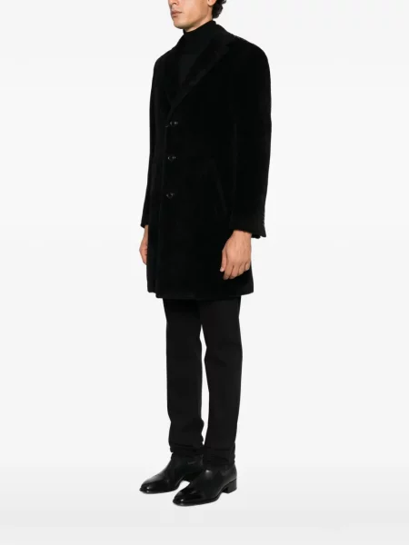Palton Canali cu rever negru