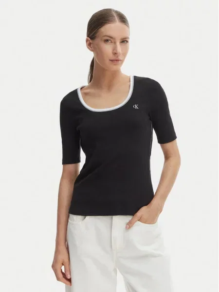 Calvin Klein Jeans T-Shirt μαύρο