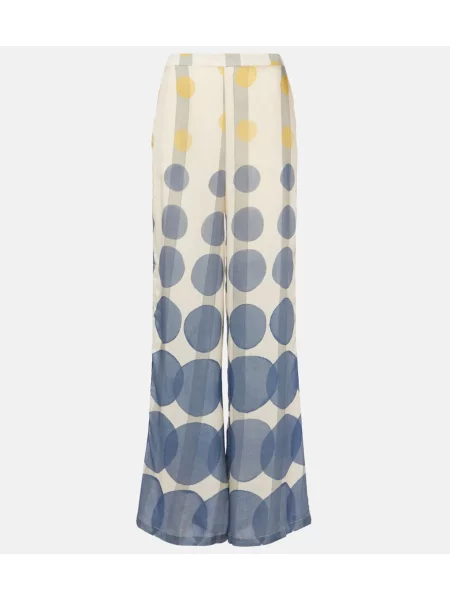 Pantaloni Adriana Degreas cu buline bej