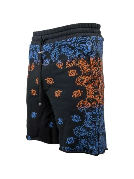 Pantaloni scurți Amiri cu imagine negru