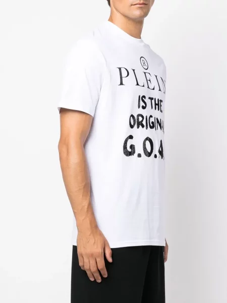 Krátké tričko Philipp Plein s potiskem bílé