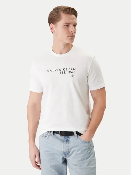 Calvin Klein Jeans Tricou negru alb