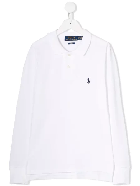 Koszulka polo dziecięca Polo Ralph Lauren biała