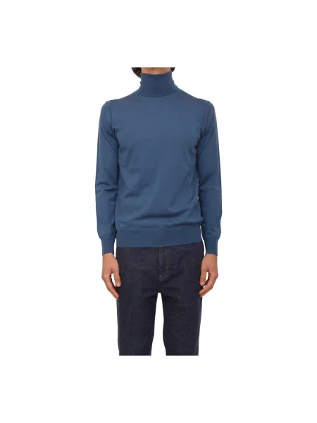 Sweter Paolo Pecora wełniany niebieski