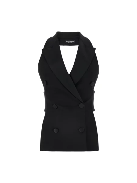 Top Dolce And Gabbana bez rękawów czarny