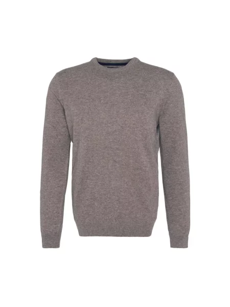 Sweter Barbour wełniany szary