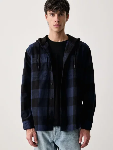 Levi's cămașă pentru bărbați din denim CLASSIC HOODED WORKER