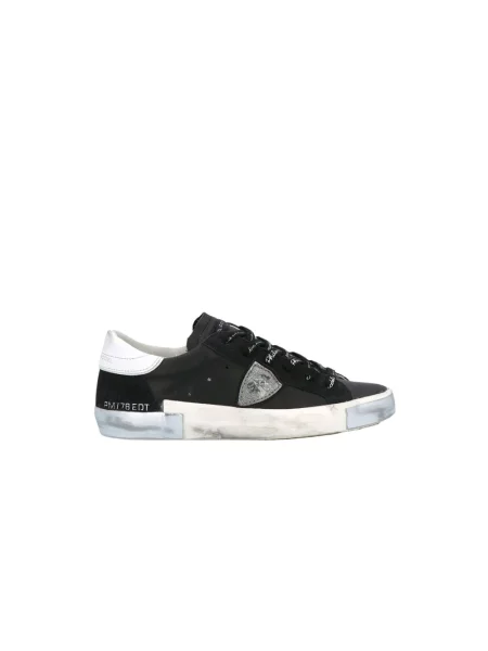 Sneakersy Philippe Model zamszowe do tenisa czarne