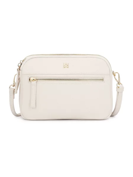 Torebka crossbody Kazar skórzana biała