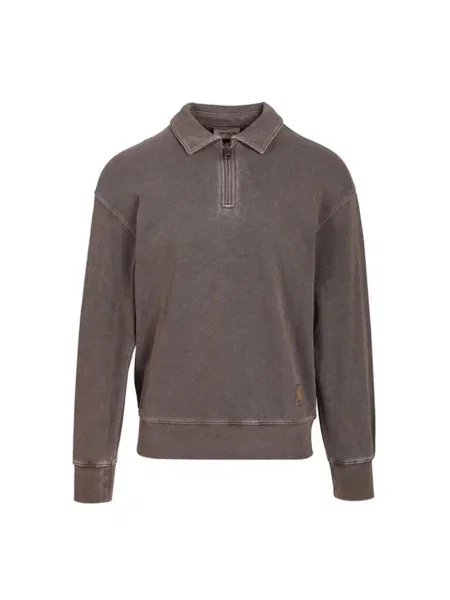 Bluza Carhartt Wip z kapturem brązowa
