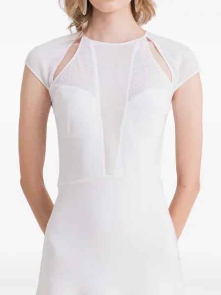 Rochie midi Gemy Maalouf alb