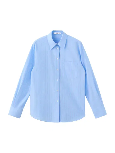 MANGO Bluză albastru deschis roșu