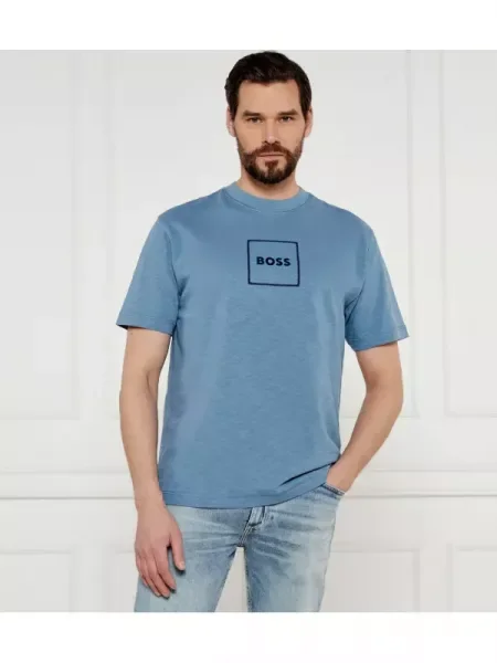 BOSS ORANGE Tricou | cu adaos de in albastru
