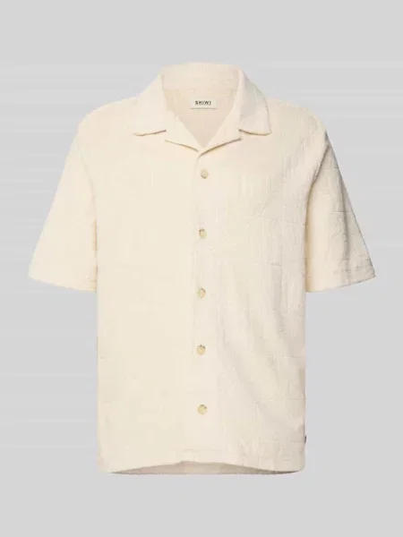 Koszula casualowa o kroju regular fit z kołnierzem z połami model ‘Ted’ Shiwi biała