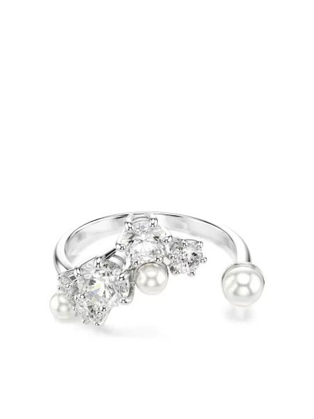 Inel Swarovski alb
