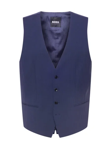 BOSS Black Vestă de costum bleumarin negru