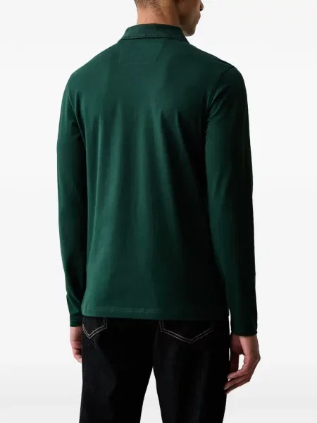 Tricou polo Guess cu autograf verde