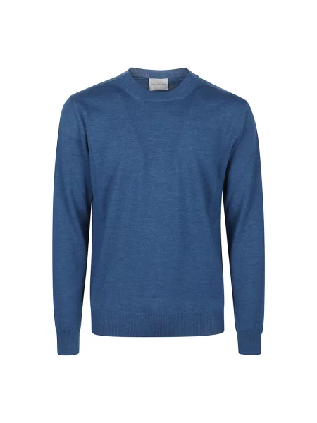 Sweter Ballantyne z okrągłym dekoltem casual niebieski